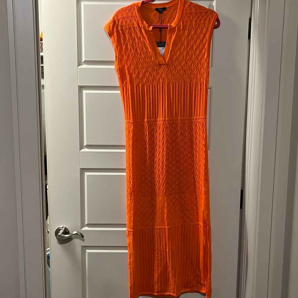 Rails bright orange red knit dress…never been worn and in great condition!!!